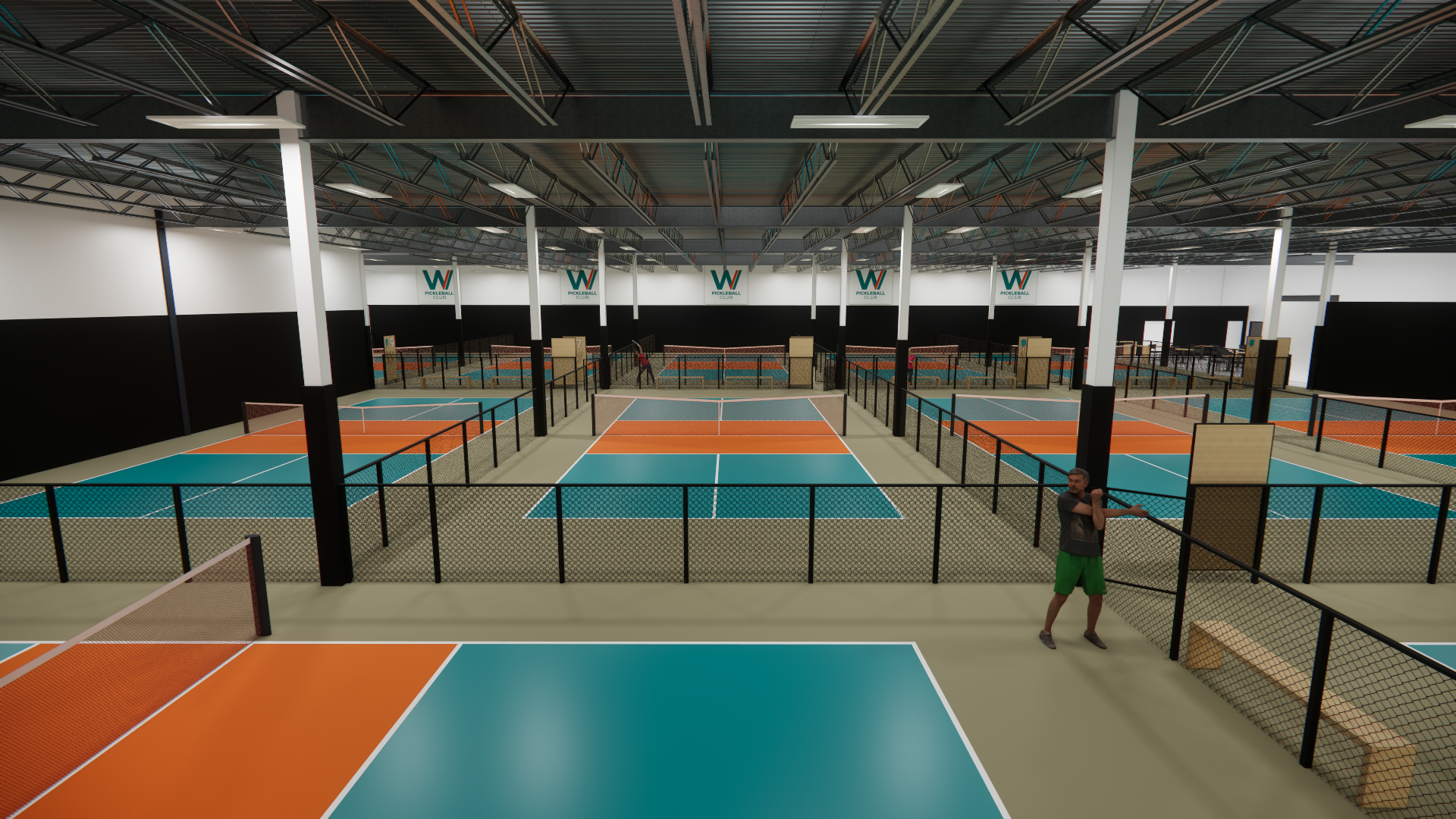 Plan 3D du centre WPickleBall